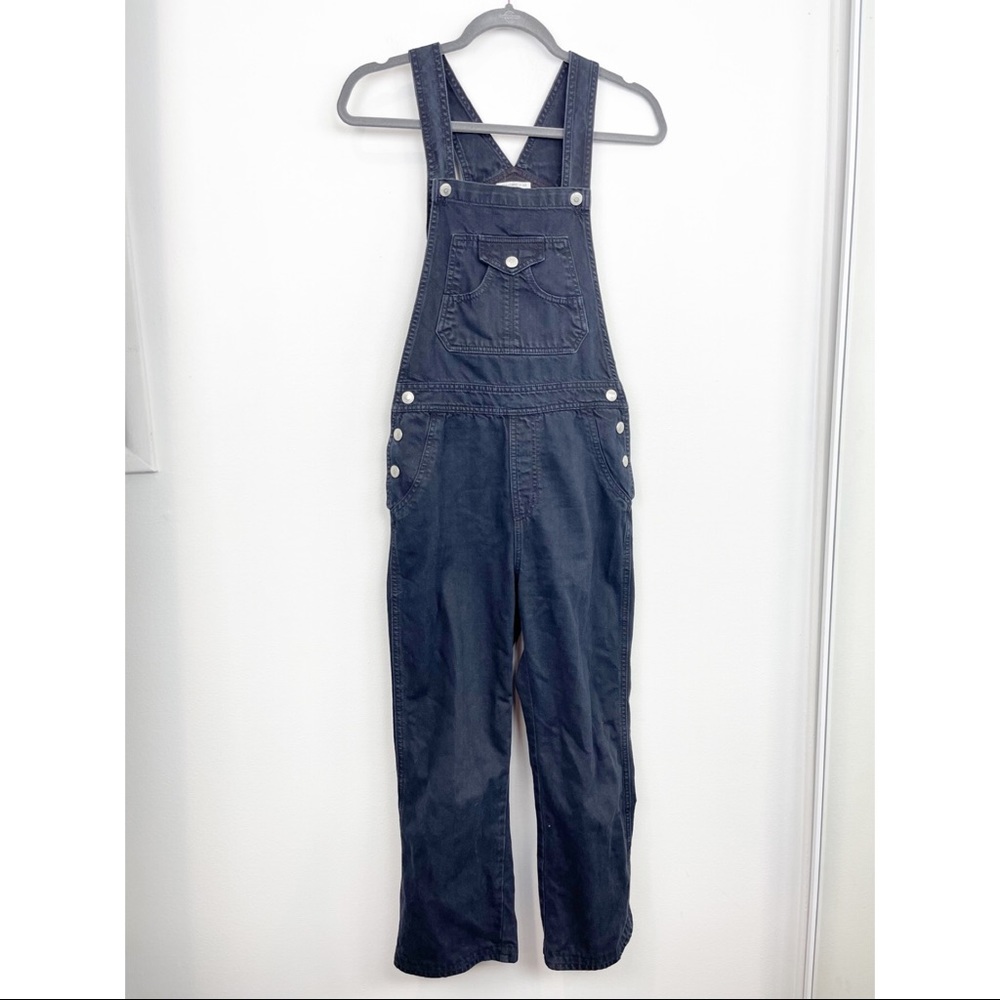 Alexa Chung For AG Black Denim Overalls Size 26R